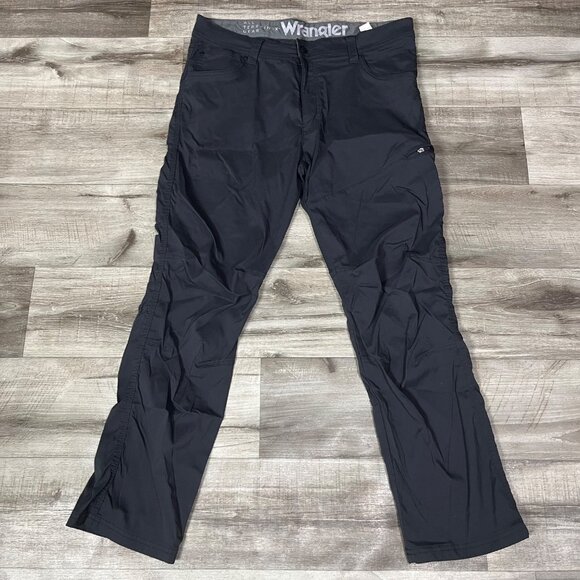 Wrangler Mid Rise All Terrain Gear Slim Straight Leg Pants Gray Men’s Sz 36 x 30 - Picture 1 of 11